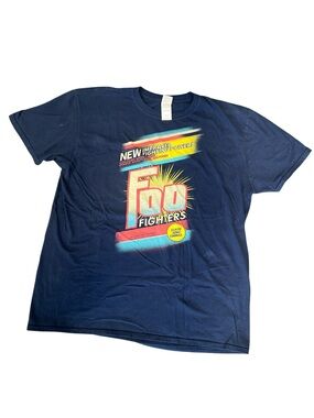 Foo Fighters Size XL Gildan Navy Softstyle Crewneck T‑Shirt